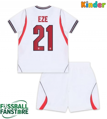 England Eberechi Eze #21 Replik Heimtrikot Kinder WM 2026 Kurzarm (+ Kurze Hosen)